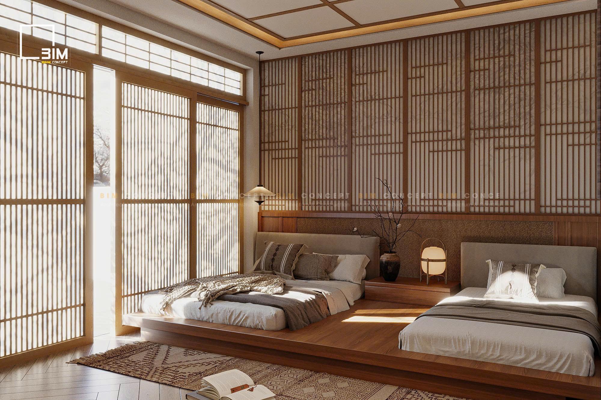 Phòng thay đồ âm tường gỗ ấm áp đèn chiếu sáng tinh tế