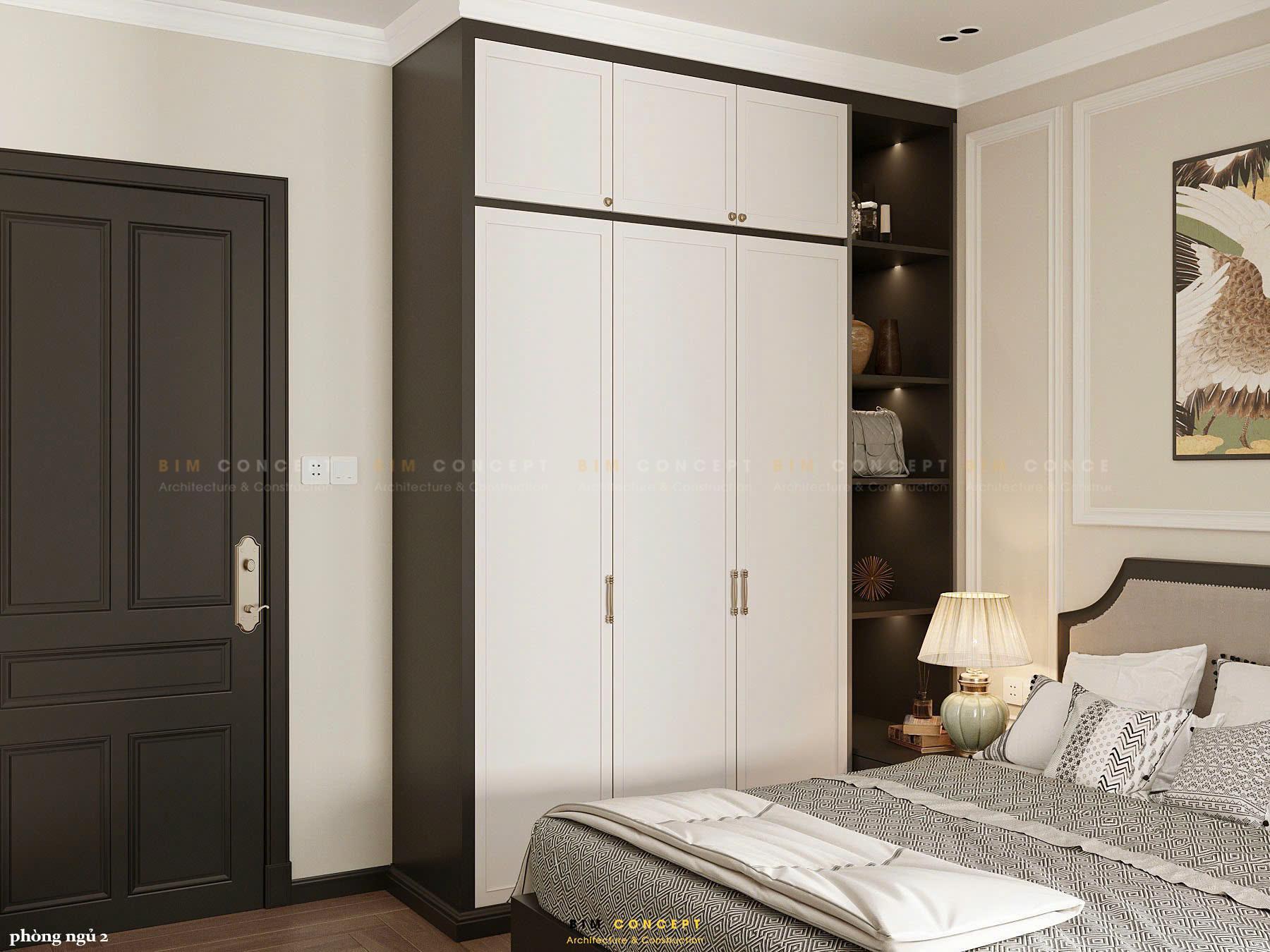 Giường đơn giản kết hợp bàn làm việc tận dụng ánh sáng