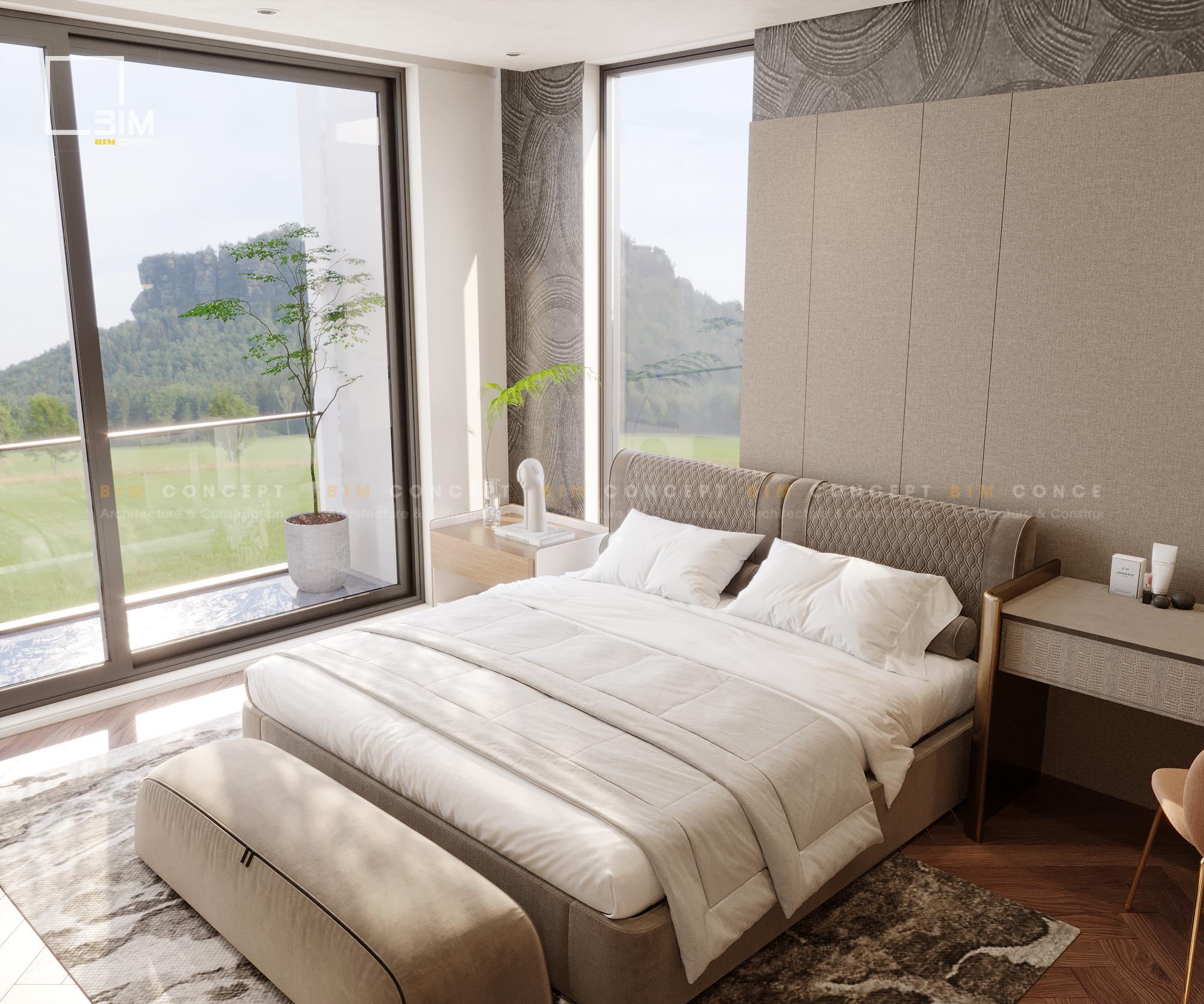 Góc nhìn toàn cảnh, ánh sáng tự nhiên và ban công xanh