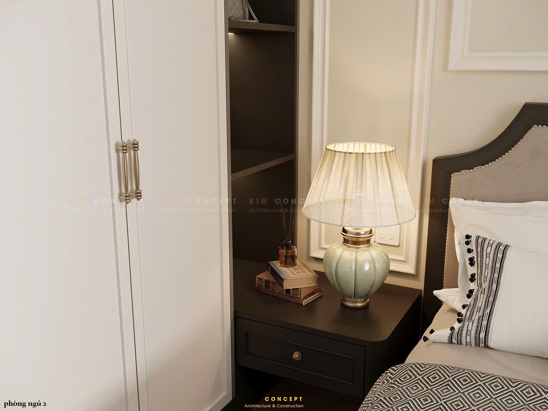 Không gian nghỉ ngơi thư giãn với tông màu xám nhạt