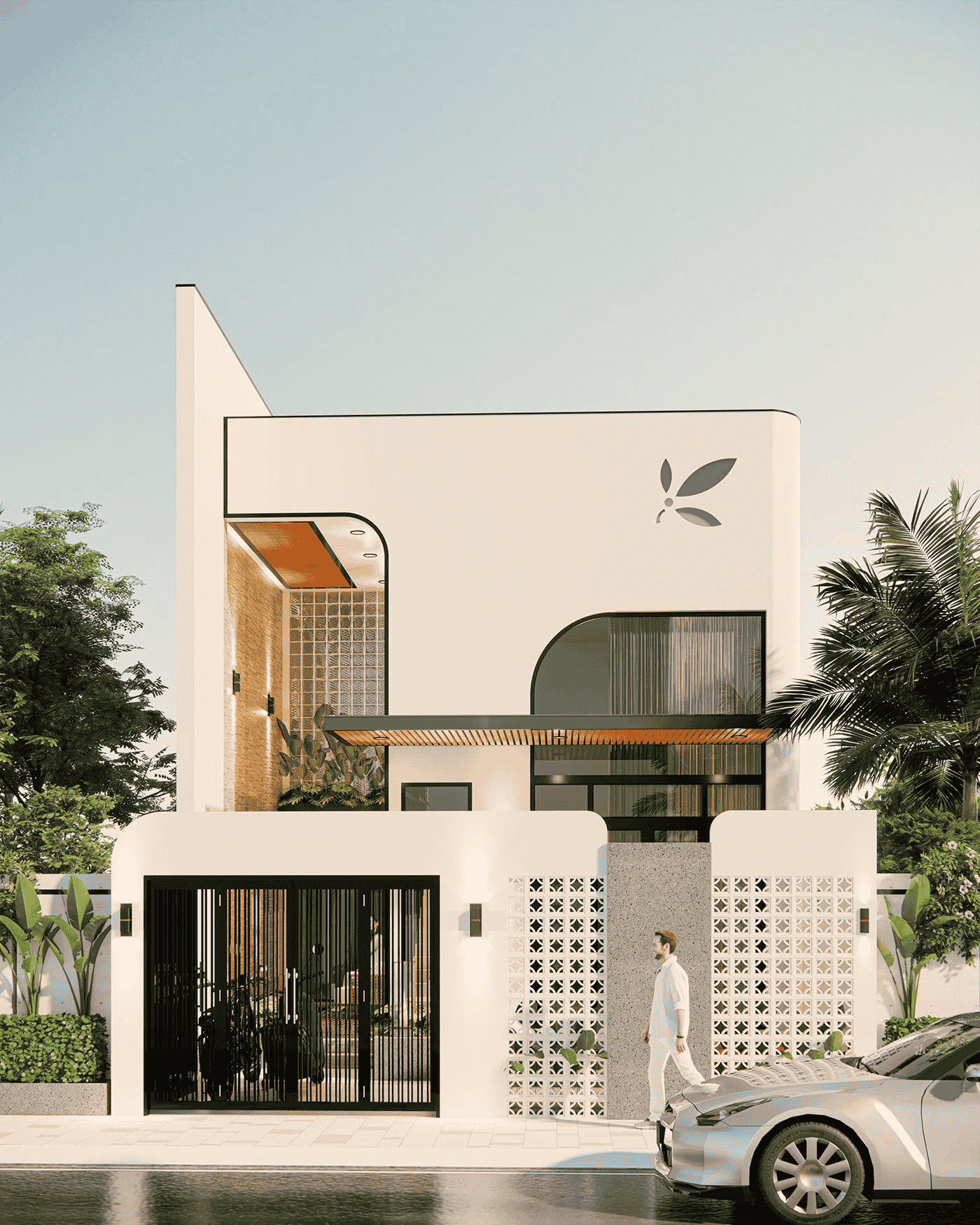 Mẫu nhà cấp 4 có gác lửng 5x16 m - Nguồn: Tham khảo