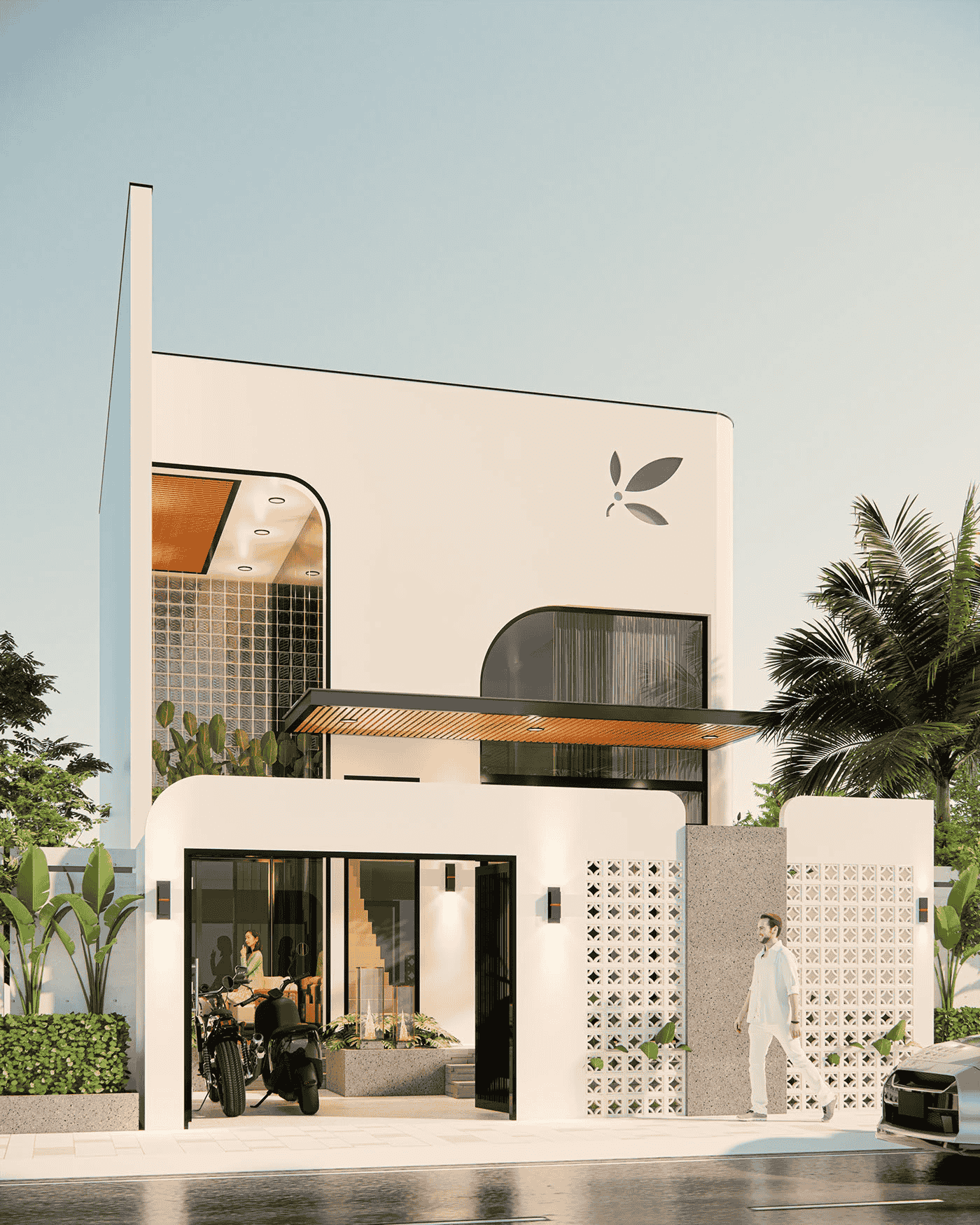 Mẫu nhà cấp 4 có gác lửng 5x16m đơn giản - Nguồn: Tham khảo