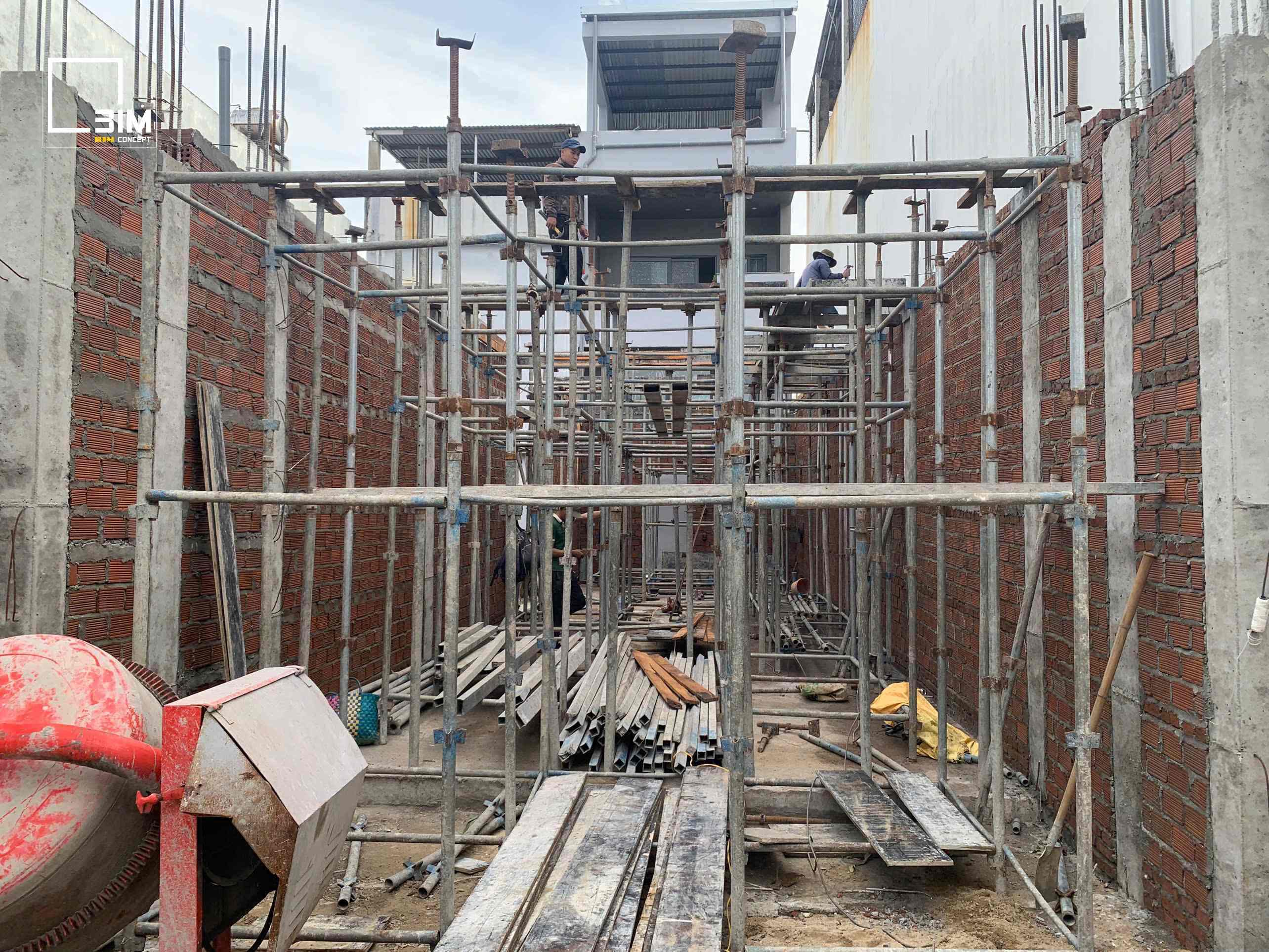 Đóng cốp pha dầm sàn