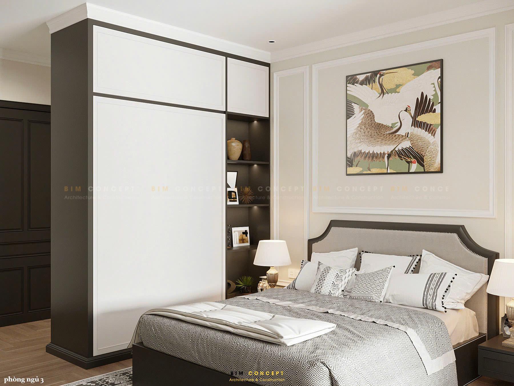 Thiết kế nội thất phòng ngủ master đẳng cấp và sang trọng