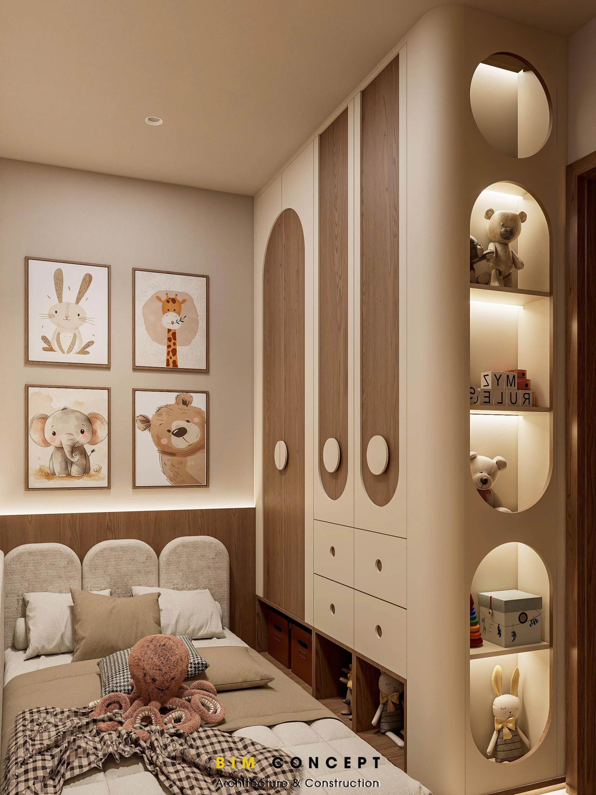 Thiết kế tạo cảm giác ấm áp cho bé