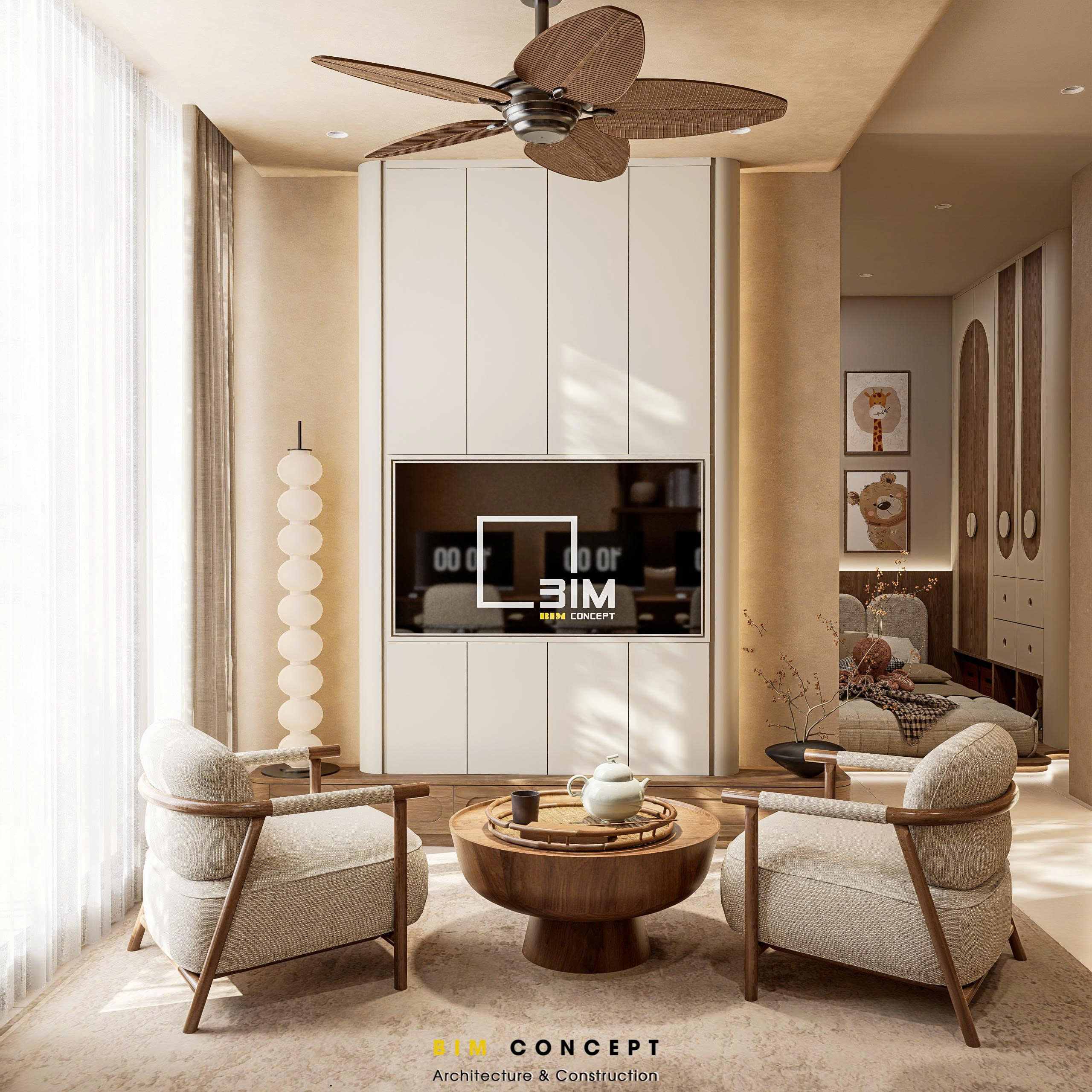 Thiết kế nội thất chung cư Sun Cosmo Residence tinh tế