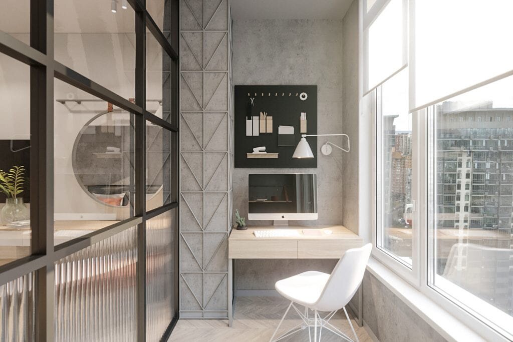 Logia phòng làm việc đem lại cảm giác thoải mái cho gia chủ