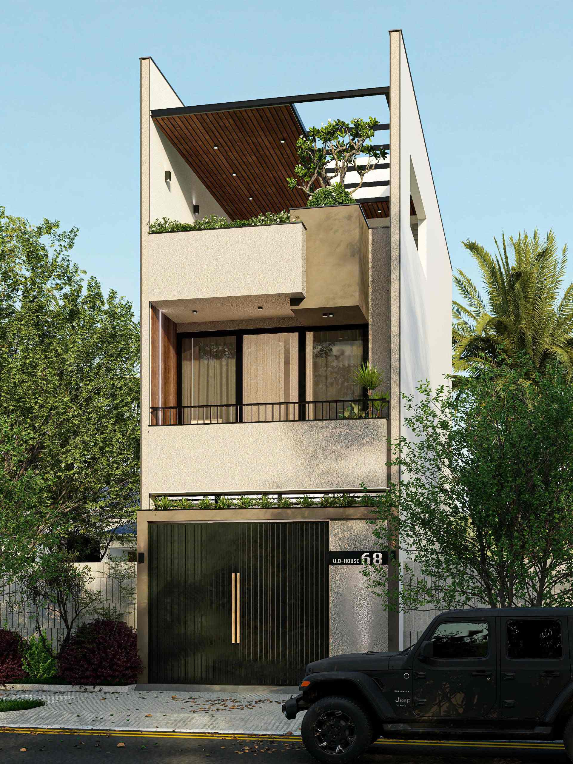 Mặt tiền hiện đại, không gian sống tiện nghi, thoáng đãng