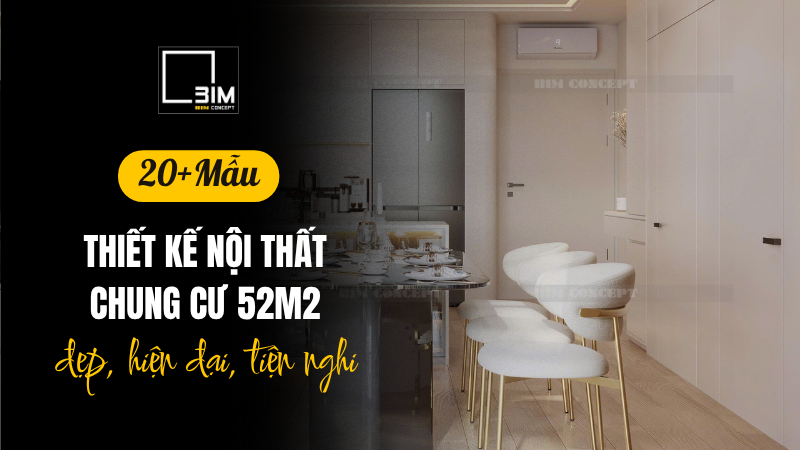 thiết kế nội thất chung cư 52m2