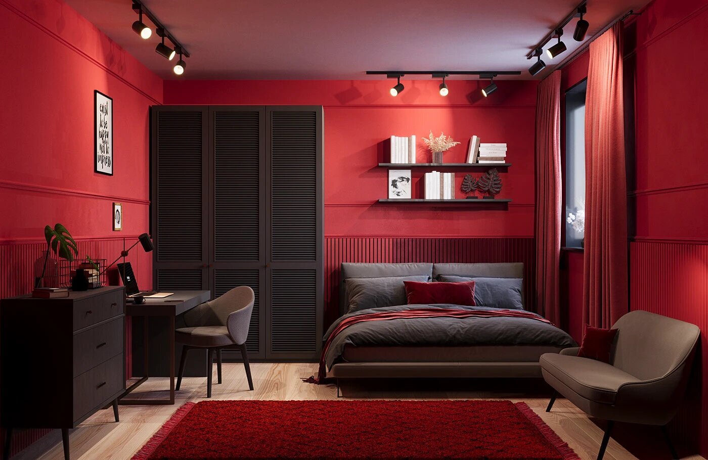 Ga giường với tông màu ấm, thêm nến thơm và vài món decor nhỏ để tạo sự thư giãn