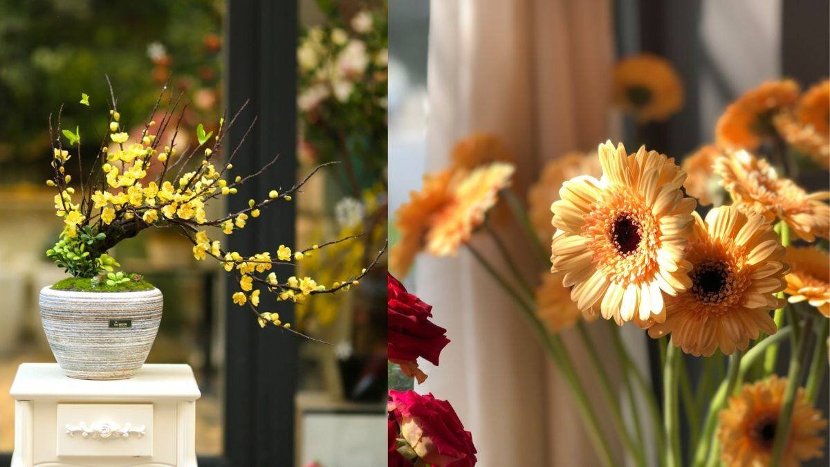 Hoa tươi luôn mang lại năng lượng mới cho không gian sống trong những ngày đầu năm