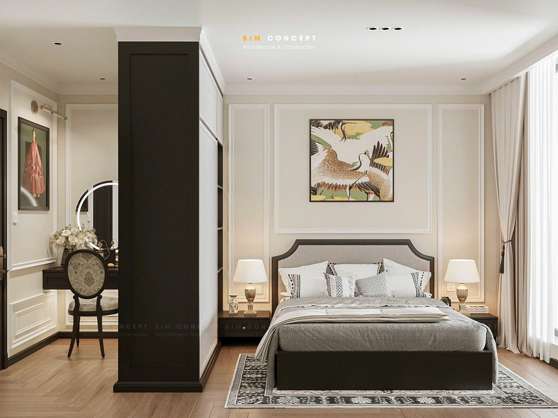 Bố trí nội thất phù hợp không gian