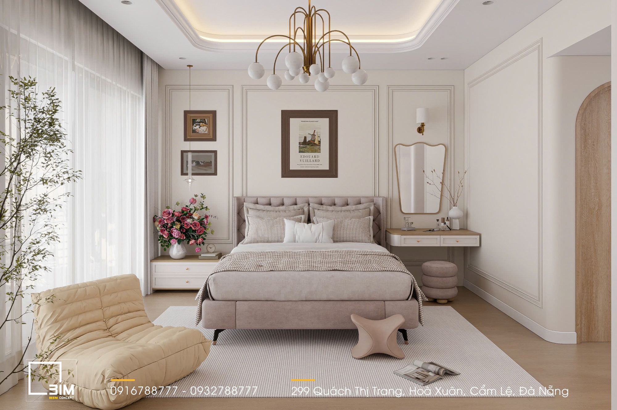 Phòng ngủ Master - Một chốn riêng tư lý tưởng để tái tạo năng lượng và tận hưởng những phút giây an yên