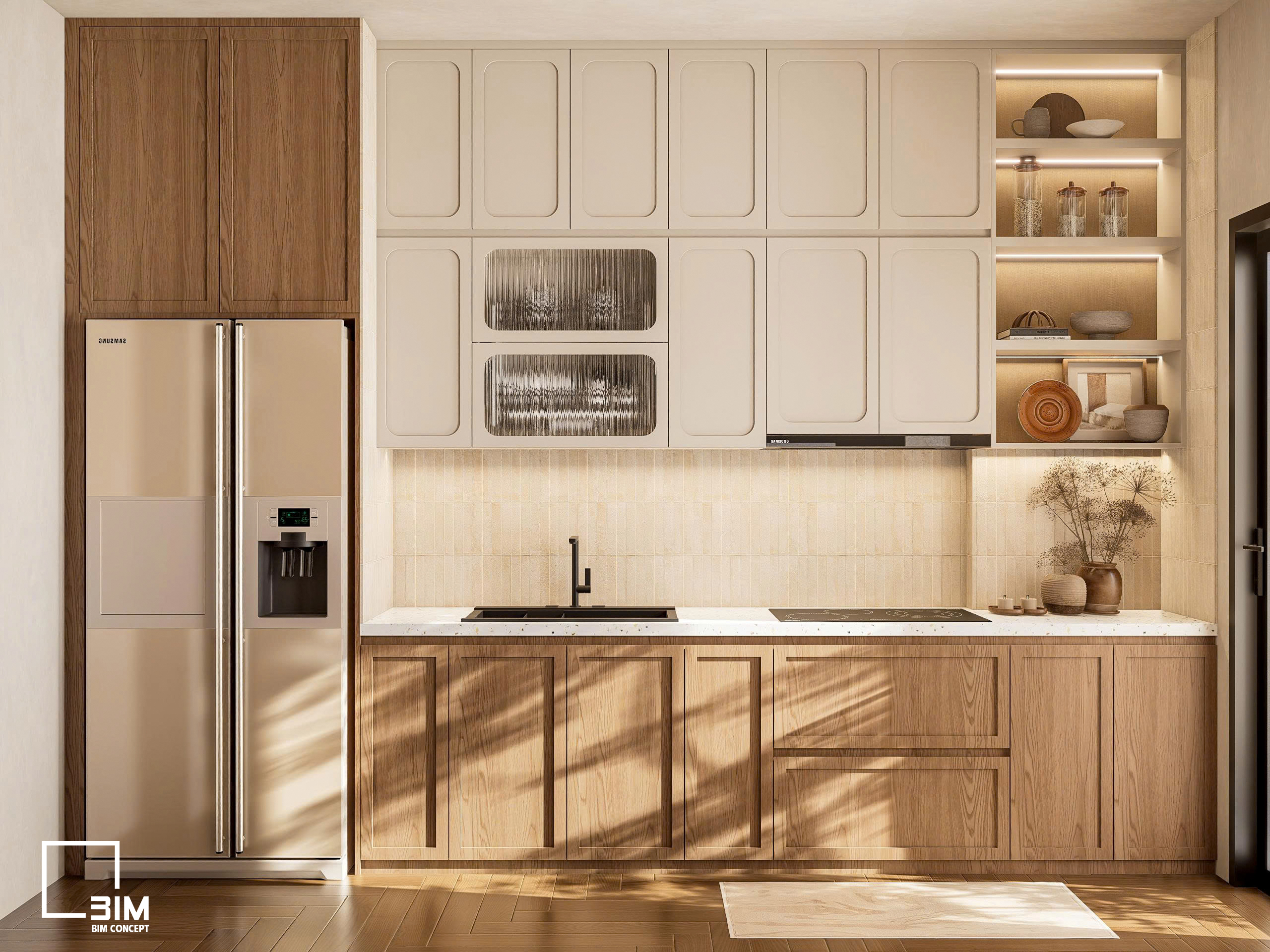 Bảng màu của Wabi Sabi thường lấy cảm hứng từ thiên nhiên với các tông màu trung tính