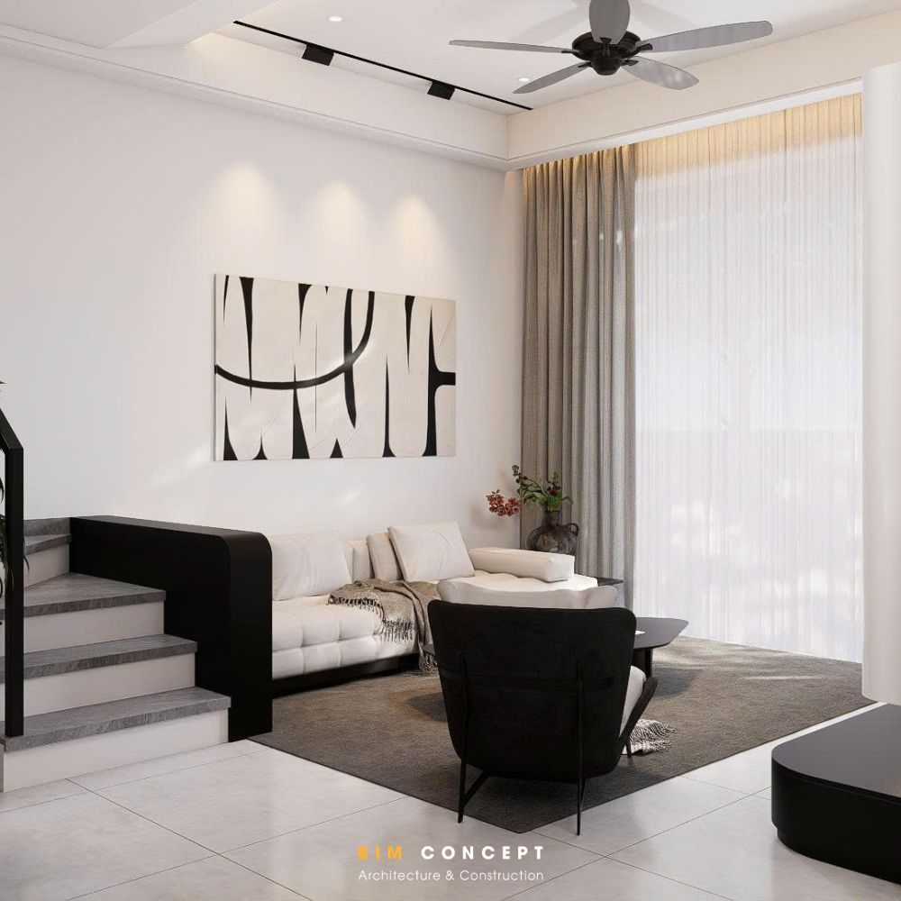 Một trong những đặc trưng dễ nhận thấy của phong cách hiện đại là xu hướng thiết kế không gian mở