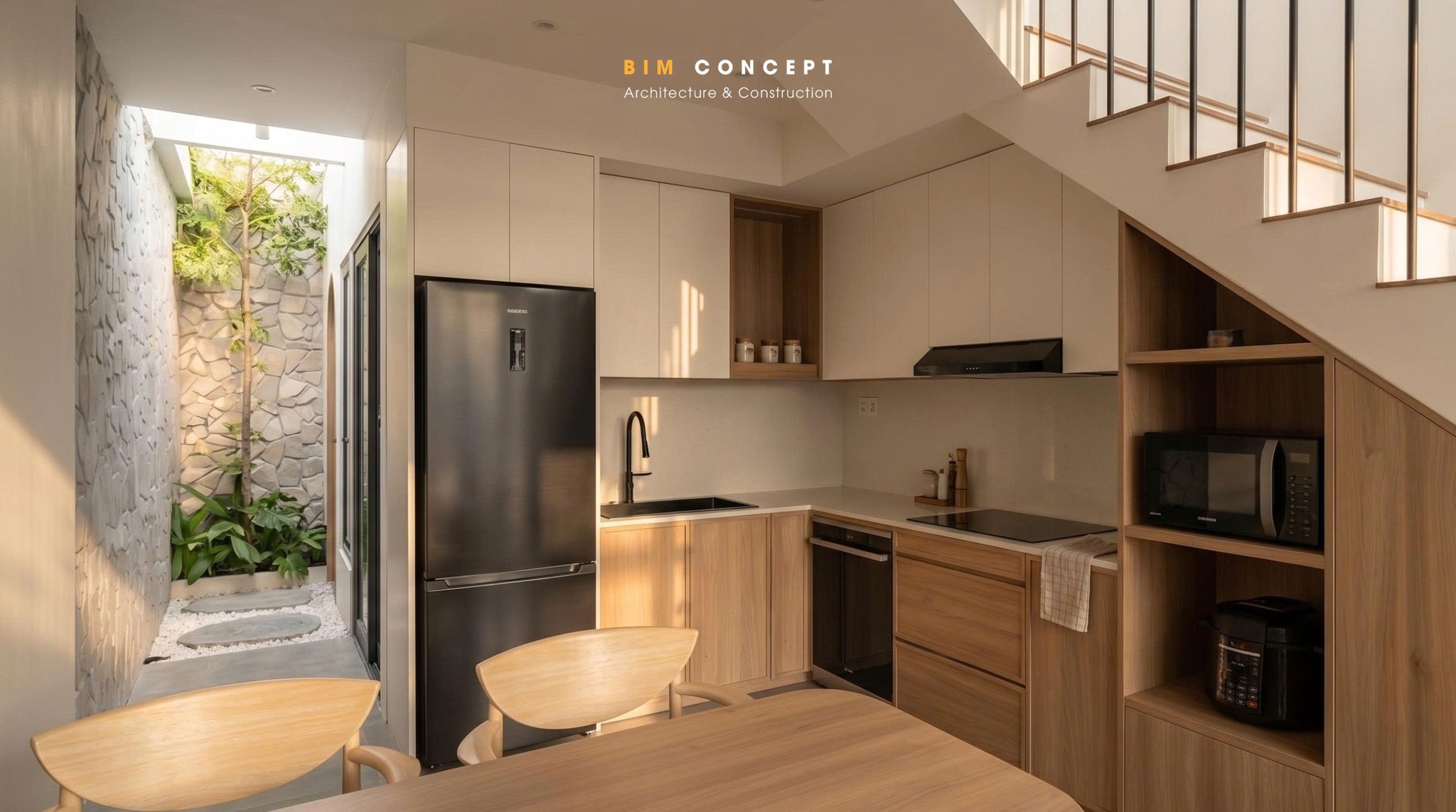 apandi kế thừa tinh thần "Less is More" bằng cách loại bỏ những chi tiết không cần thiết và tập trung vào giá trị sử dụng thực tế