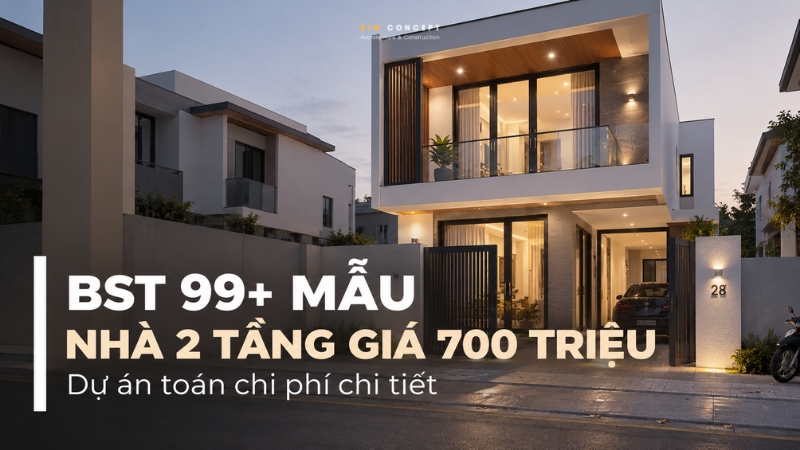 Nhà 2 tầng giá 700 triệu đẹp