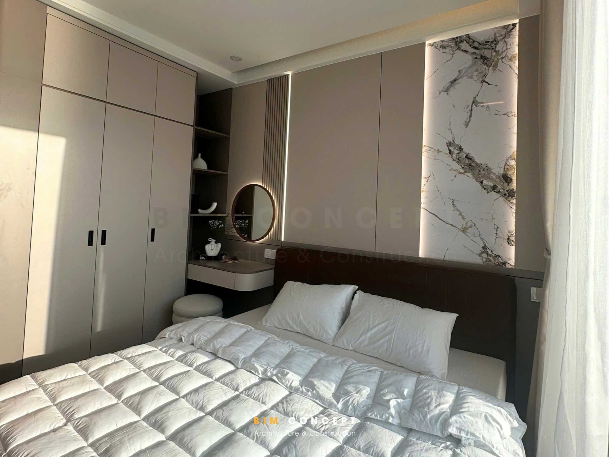 Thi công nội thất phòng ngủ giống bản vẽ đến 90%