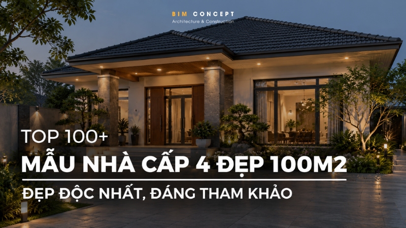 Nhà cấp 4 đẹp 100m2