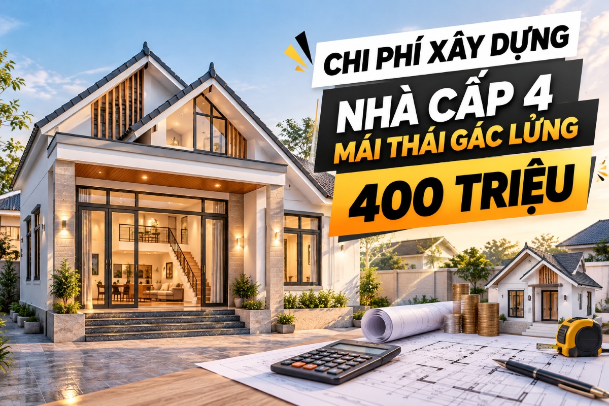 Chi phí xây nhà cấp 4 gác lửng
